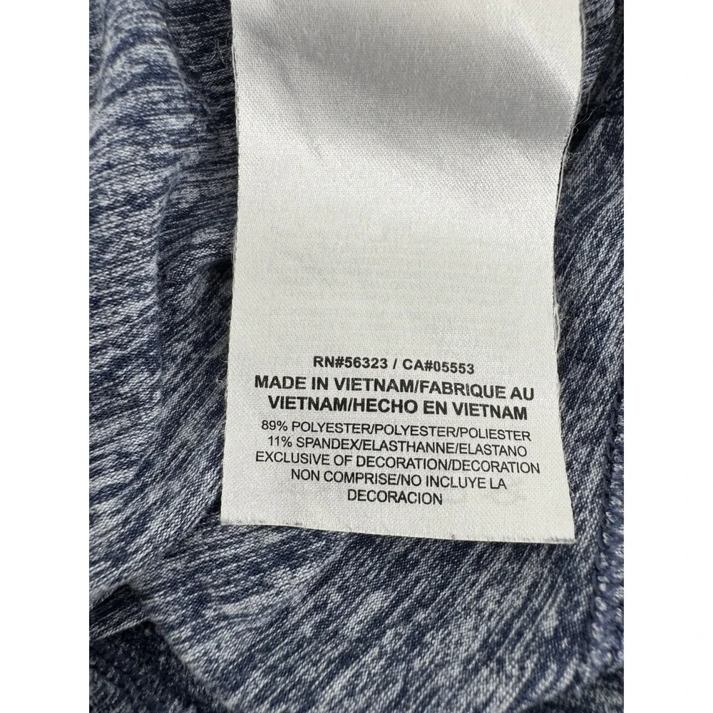 Nike Pullover Women's XL Heathered Blue 1/4 Zip Dri Fit Mock Neck‎